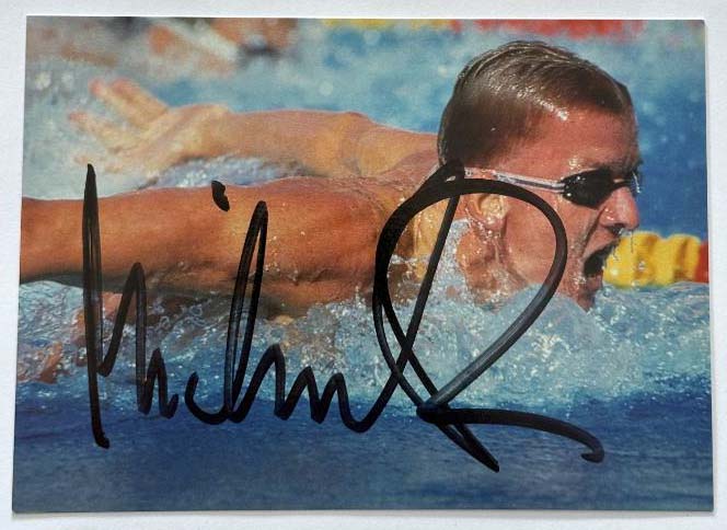 Michael Groß original autograph on 6x4 postcard