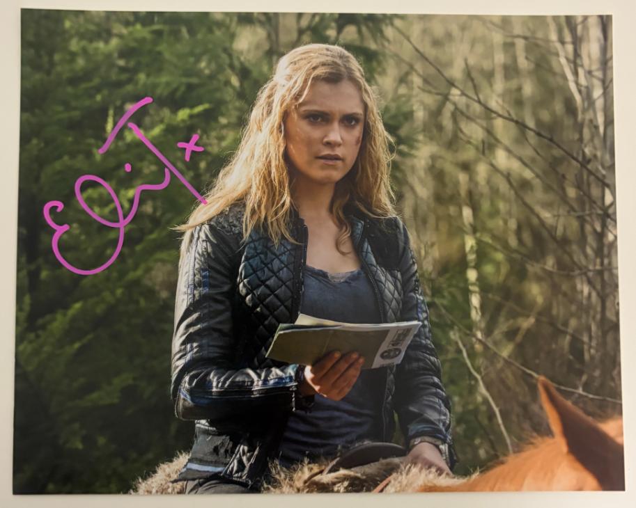 Eliza Taylor original Autogramm auf 20x25 The 100 Foto    