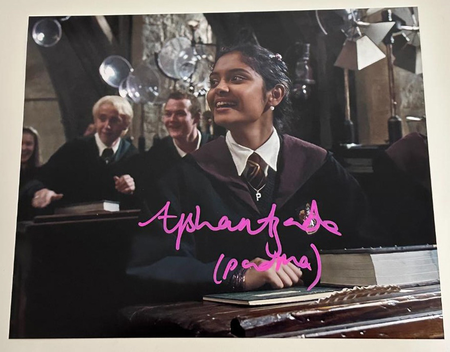 Afshan Azad original Autogramm auf 20x25 Foto Harry Potter