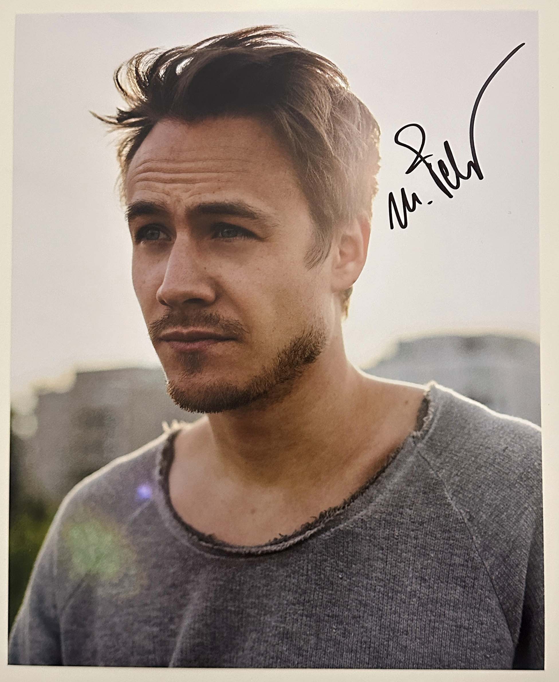 Max Felder - deutsche Stimme von Ron Weasley in Harry Potter - original Autogramm auf 20x25 Foto