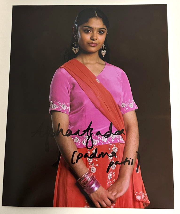 Afshan Azad original Autogramm auf 20x25 Foto Harry Potter