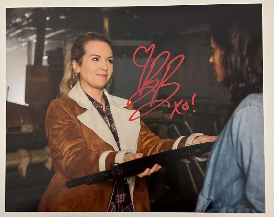 Briana Buckmaster original autograph on 8x10 Supernatural photo