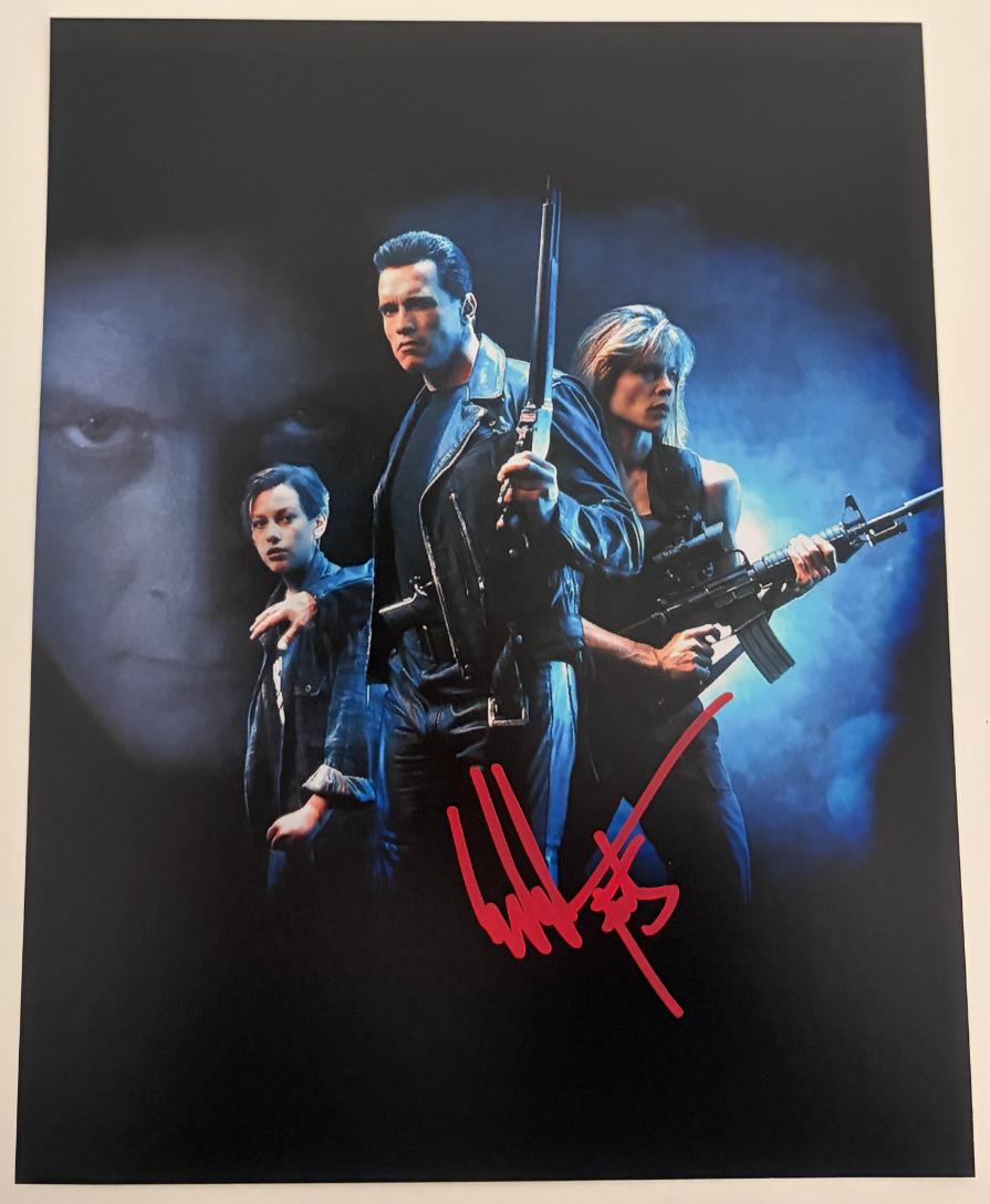 Edward Furlong aka John Connor original Autogramm auf 20x25 Terminator Foto          