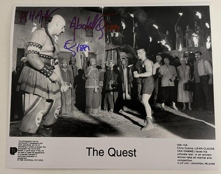 Abdel Qissi original autograph on 8x10 photo 