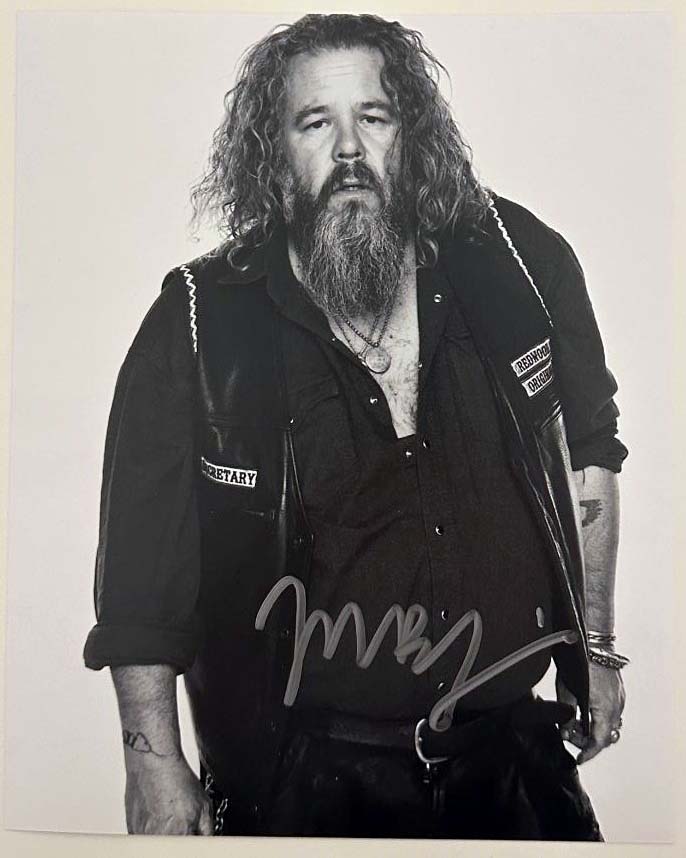 Mark Boone Jr. aka Bobby Munson original autograph on 8x10 Sons of Anarchy photo