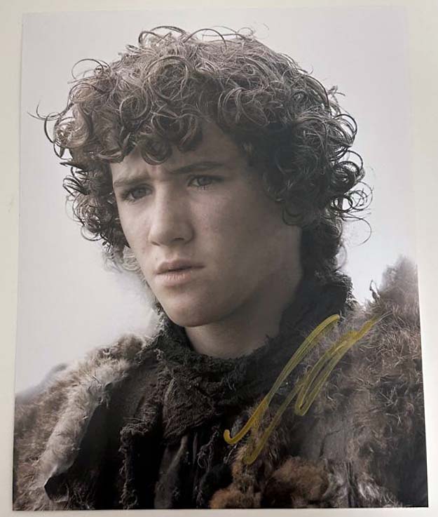 Art Parkinson original autograph on 8x10 Game of Thrones photo 