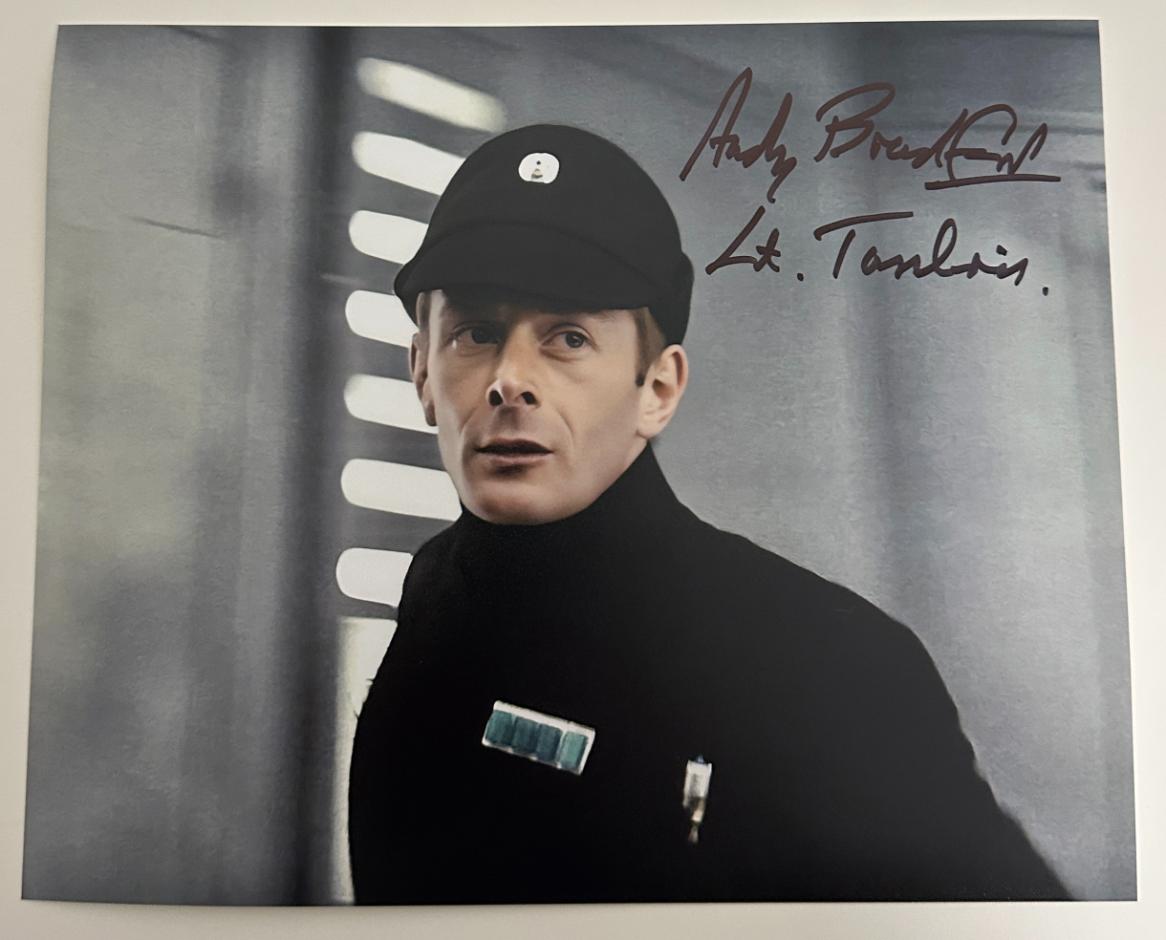 Andy Bradford original autograph on 8x10 Star Wars photo 