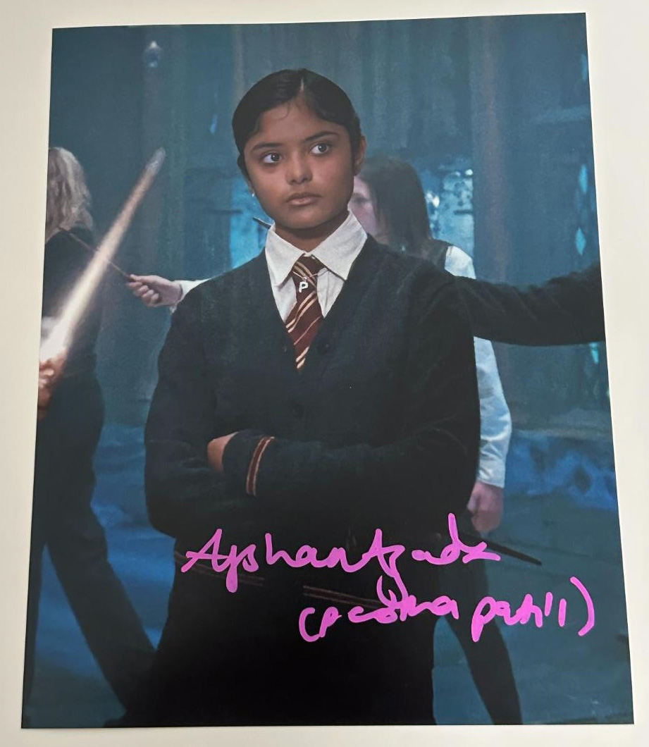 Afshan Azad original Autogramm auf 20x25 Foto Harry Potter