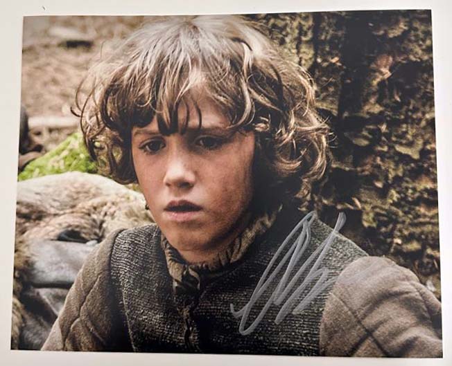 Art Parkinson original autograph on 8x10 Game of Thrones photo 