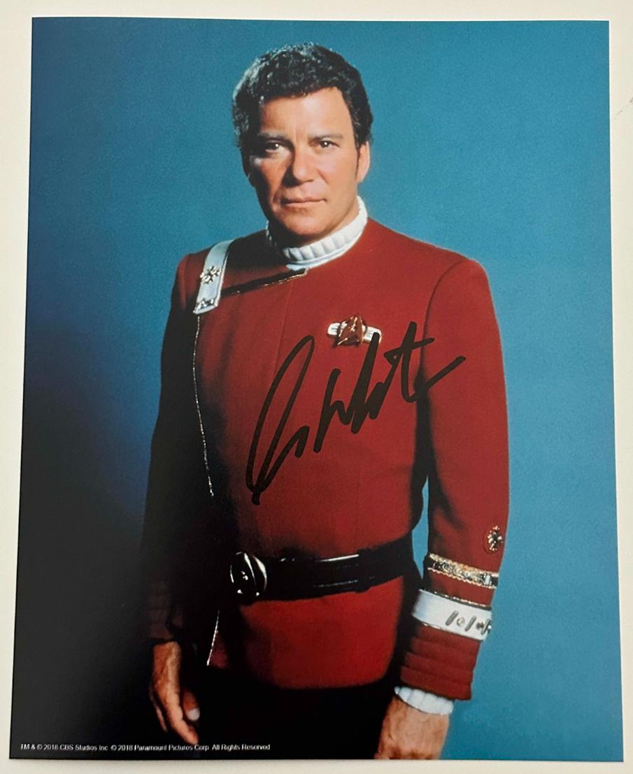 William Shatner aka Captain Kirk original autograph on 8x10 Star Trek photo 