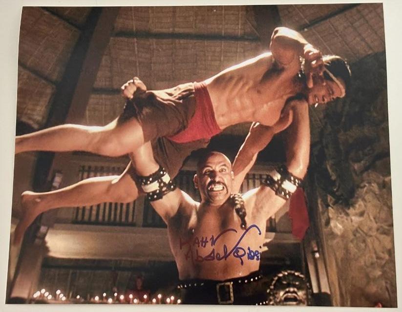 Abdel Qissi original autograph on 8x10 photo 