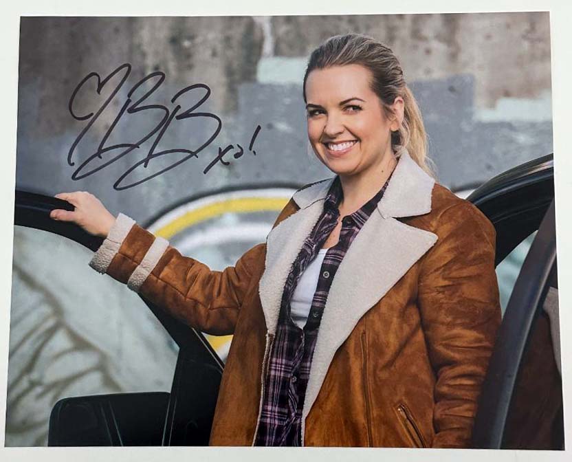 Briana Buckmaster original autograph on 8x10 Supernatural photo