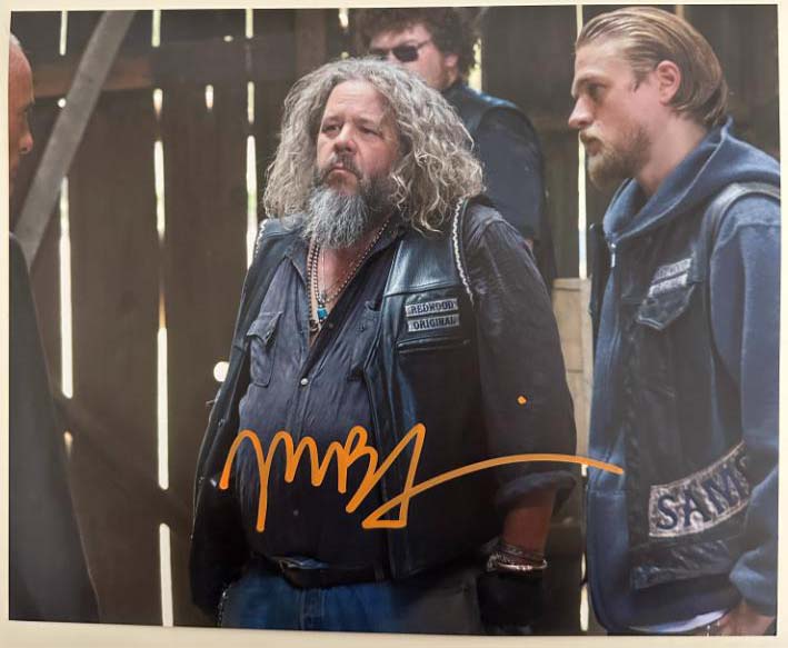 Mark Boone Jr. aka Bobby Munson original autograph on 8x10 Sons of Anarchy photo
