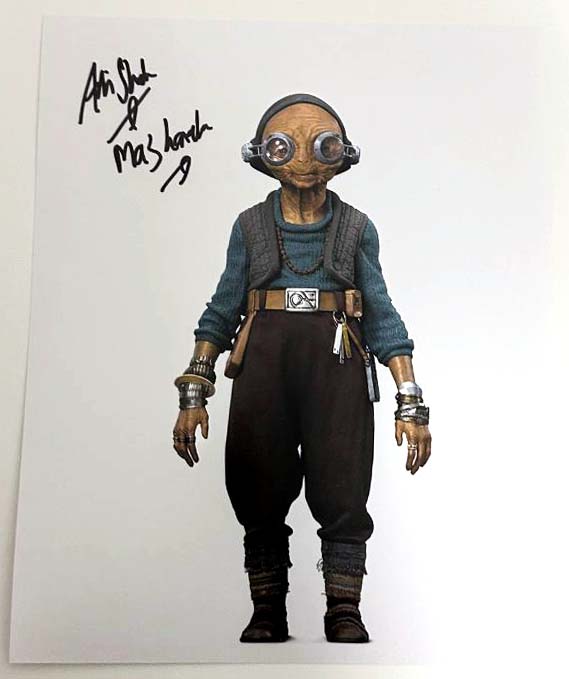Arti Shah original autograph on 8x10 Star Wars photo