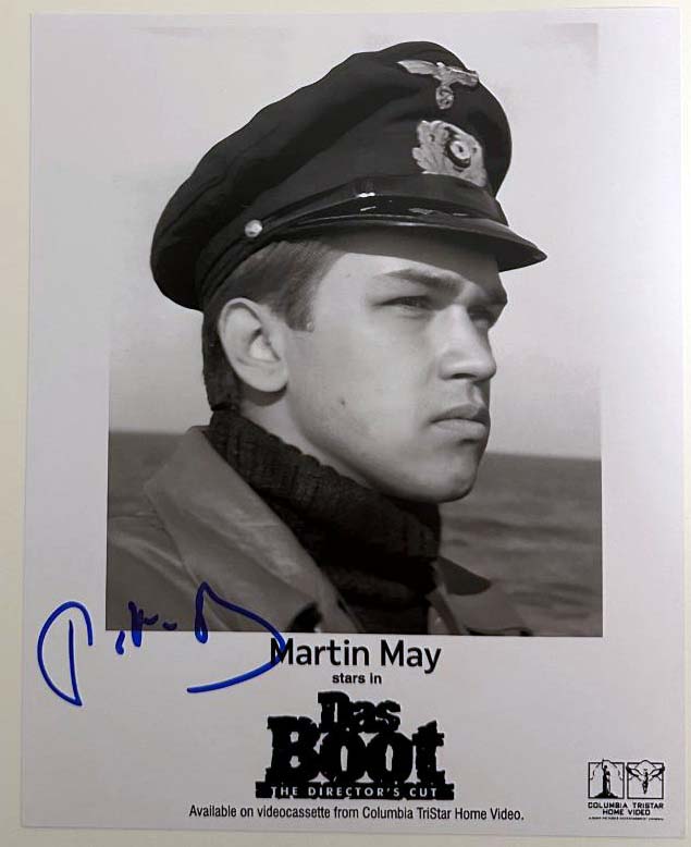 Martin May original autograph on 8x10 Das Boot photo