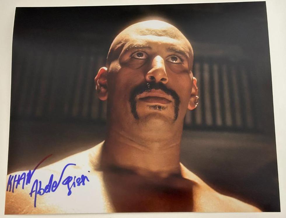 Abdel Qissi original autograph on 8x10 photo 