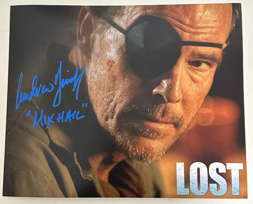 Andrew Divoff original autograph on 8x10 Lost photo