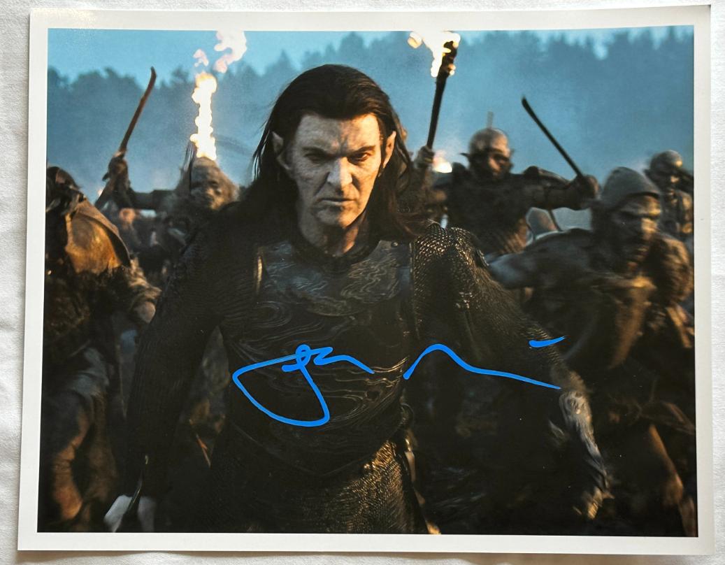 Sam Hazeldine original Autogramm auf 20x25 Die Ringe der Macht Foto