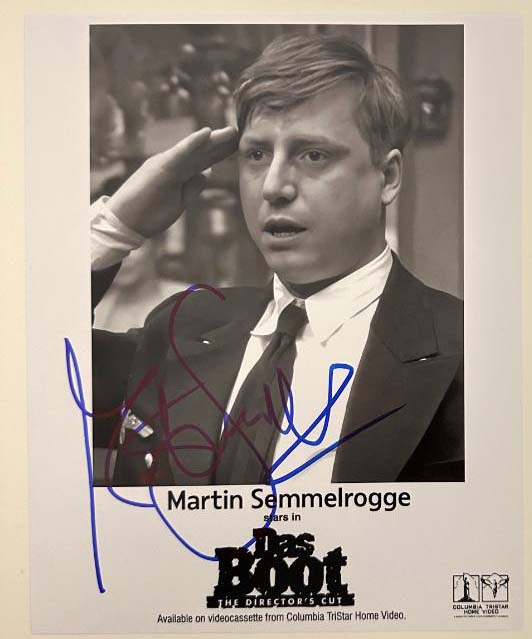 Martin Semmelrogge original Autogramm auf 20x25 Das Boot Foto