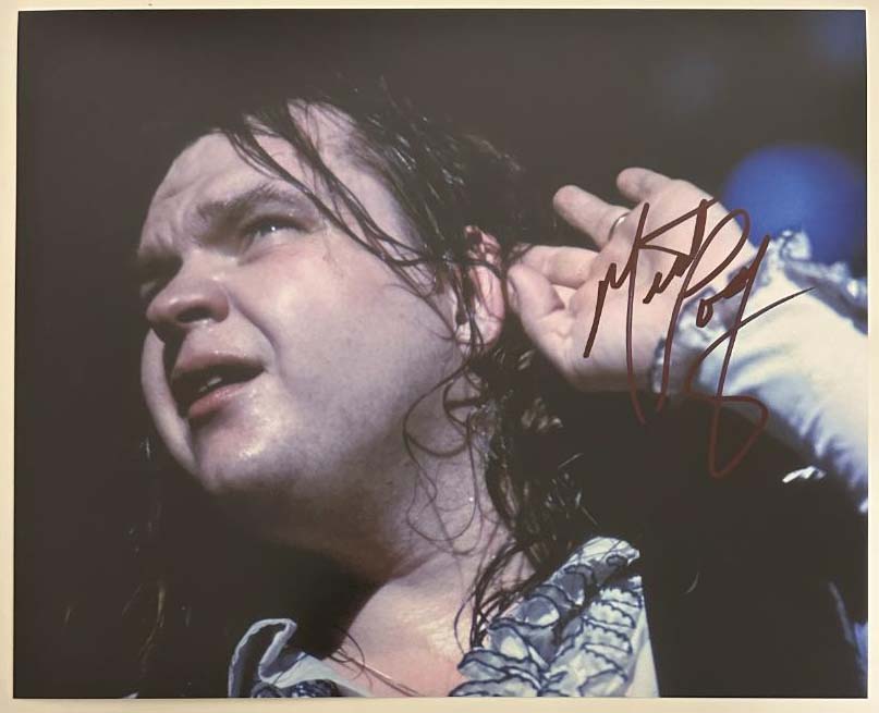 Meat Loaf original autograph on 8x10 photo