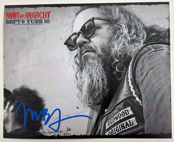 Mark Boone Jr. aka Bobby Munson original autograph on 8x10 Sons of Anarchy photo