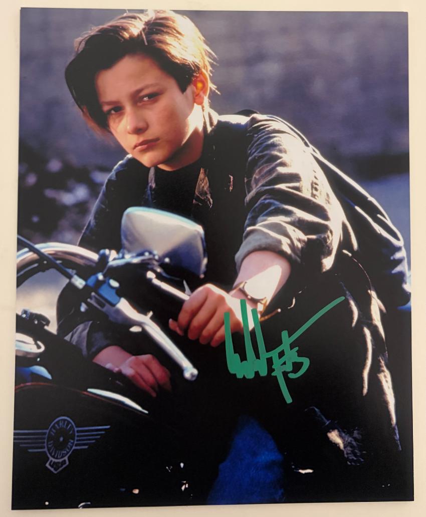 Edward Furlong aka John Connor original autograph on 8x10 Terminator photo    