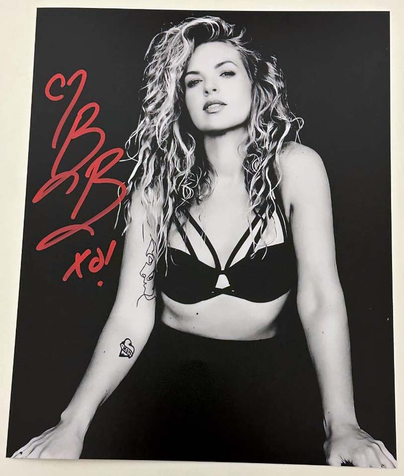 Briana Buckmaster original autograph on 8x10 Supernatural photo