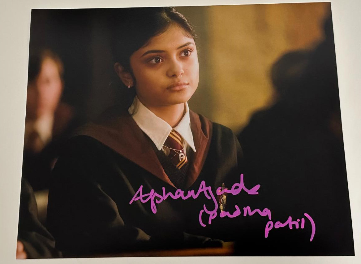 Afshan Azad original Autogramm auf 20x25 Foto Harry Potter