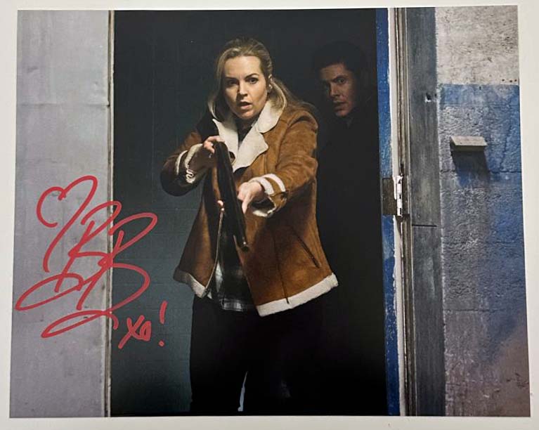 Briana Buckmaster original autograph on 8x10 Supernatural photo