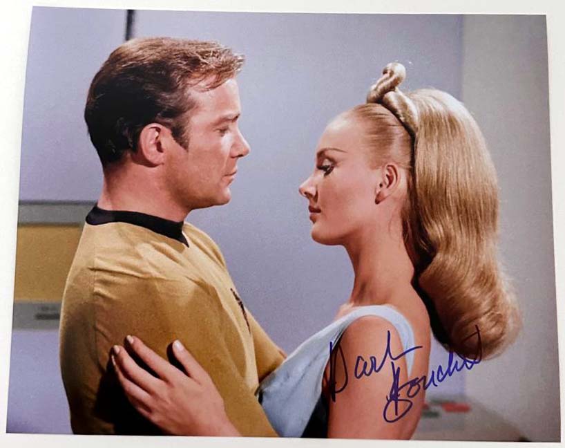 Barbara Bouchet original autograph on 8x10 Star Trek photo
