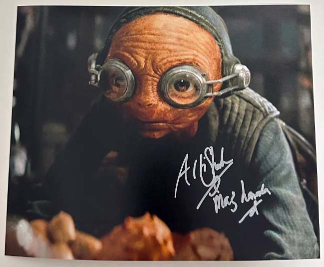 Arti Shah original autograph on 8x10 Star Wars photo