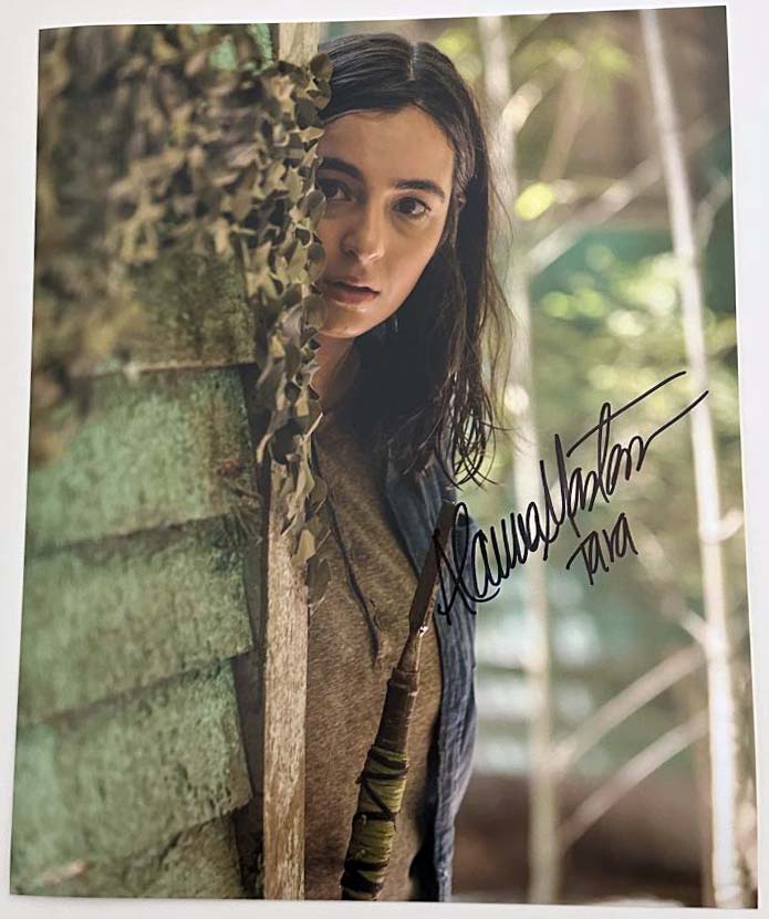 Alanna Masterson aka Tara original autograph on 8x10 The Walking Dead photo