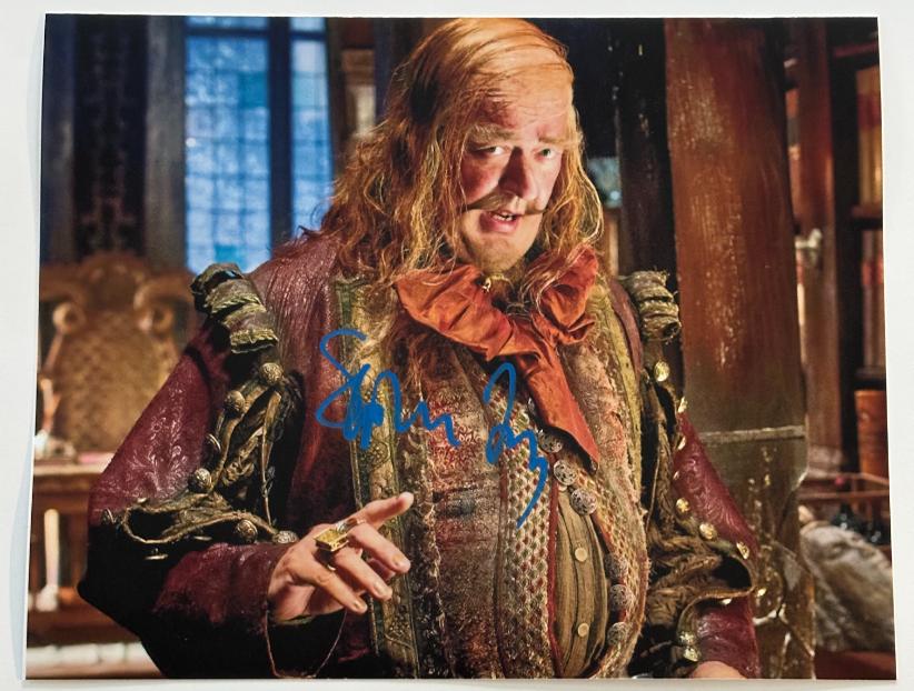 Stephen Fry original autograph on 8x10 Hobbit photo 