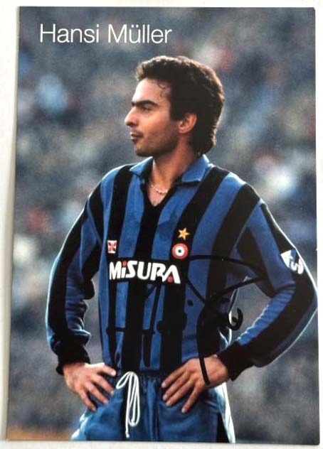Hansi Müller original autograph on 6x4 postcard