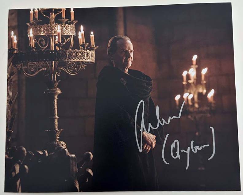 Anton Lesser original autograph on 8x10 Game of Thrones photo 