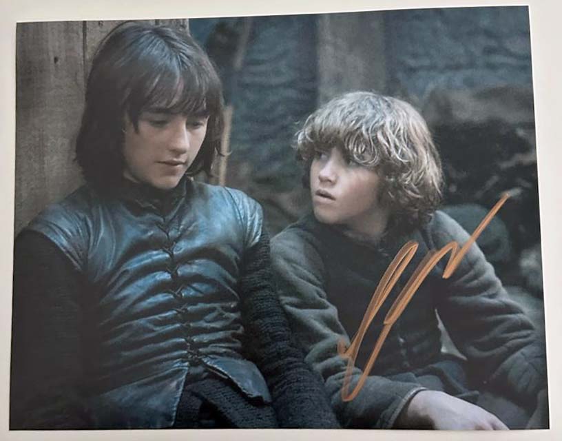 Art Parkinson original autograph on 8x10 Game of Thrones photo 