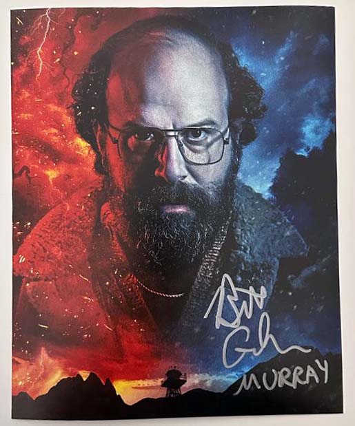 Brett Gelman aka Murray original autograph on 8x10 Stranger Things photo