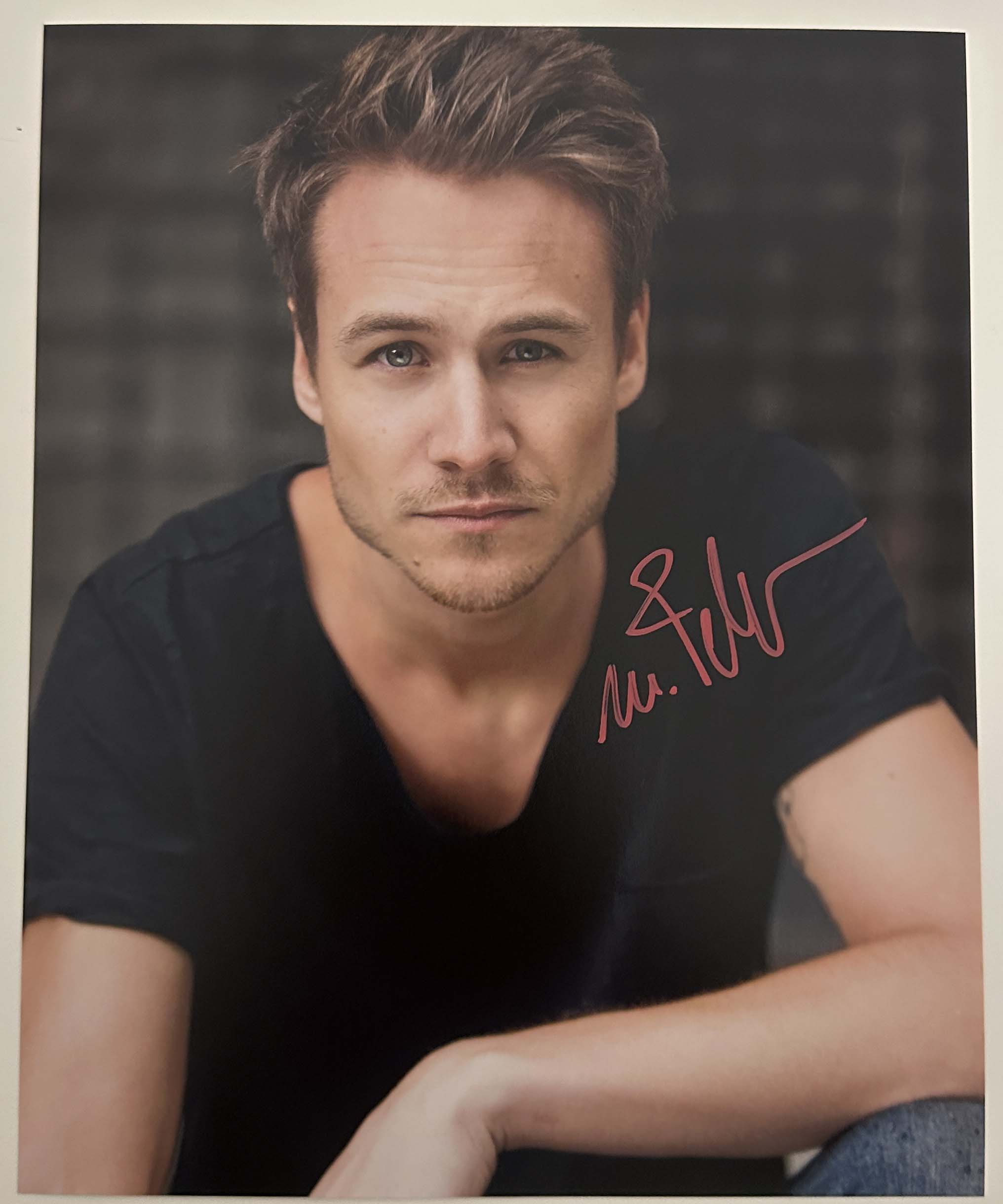 Max Felder - deutsche Stimme von Ron Weasley in Harry Potter - original Autogramm auf 20x25 Foto