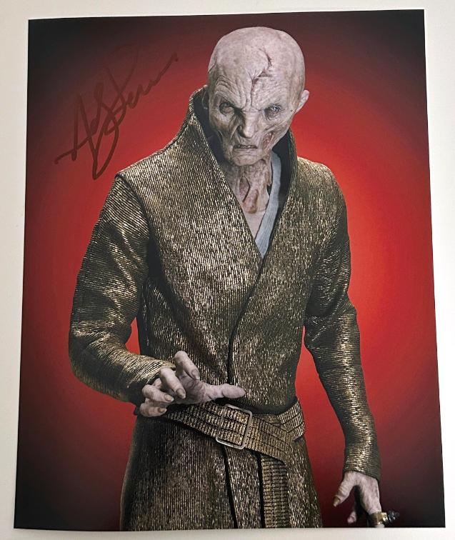 Andy Serkis original autograph on 8x10 Star Wars photo 