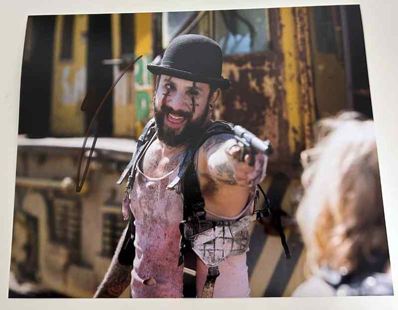 AJ McLean original Autogramm auf 20x25 Backstreet Boys Foto