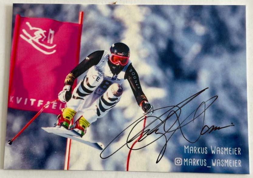 Markus Wasmeier original autograph on 6x4 postcard