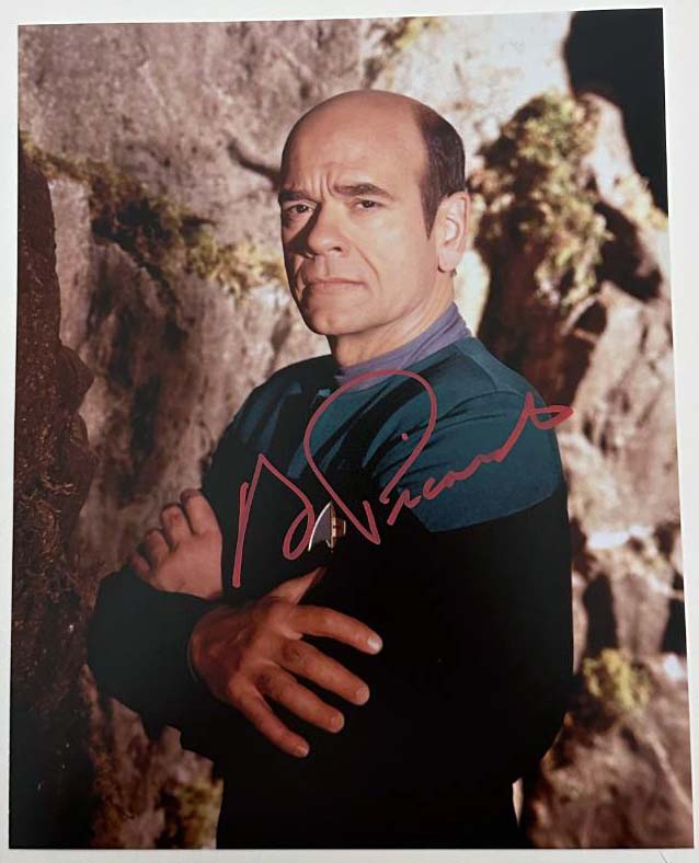 Robert Picardo original autograph on 8x10 Star Trek photo 