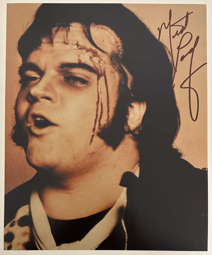 Meat Loaf original autograph on 8x10 photo 