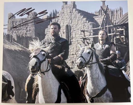 Mark Rowley aka Finan original Autogramm auf 20x25 The Last Kingdom Foto