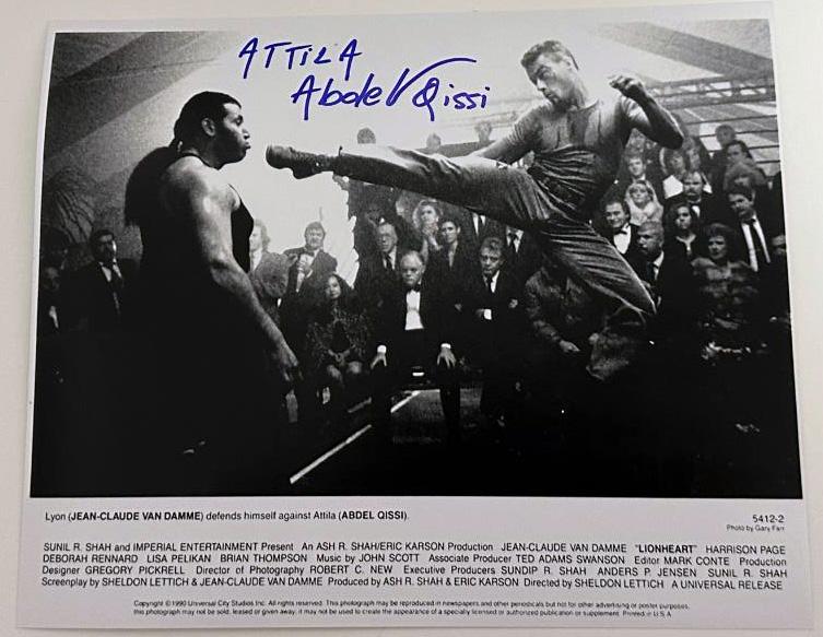 Abdel Qissi original autograph on 8x10 photo 