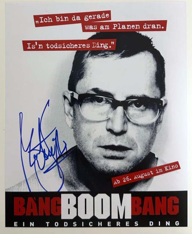 Martin Semmelrogge original Autogramm auf 20x25 Bang Boom Bang Foto