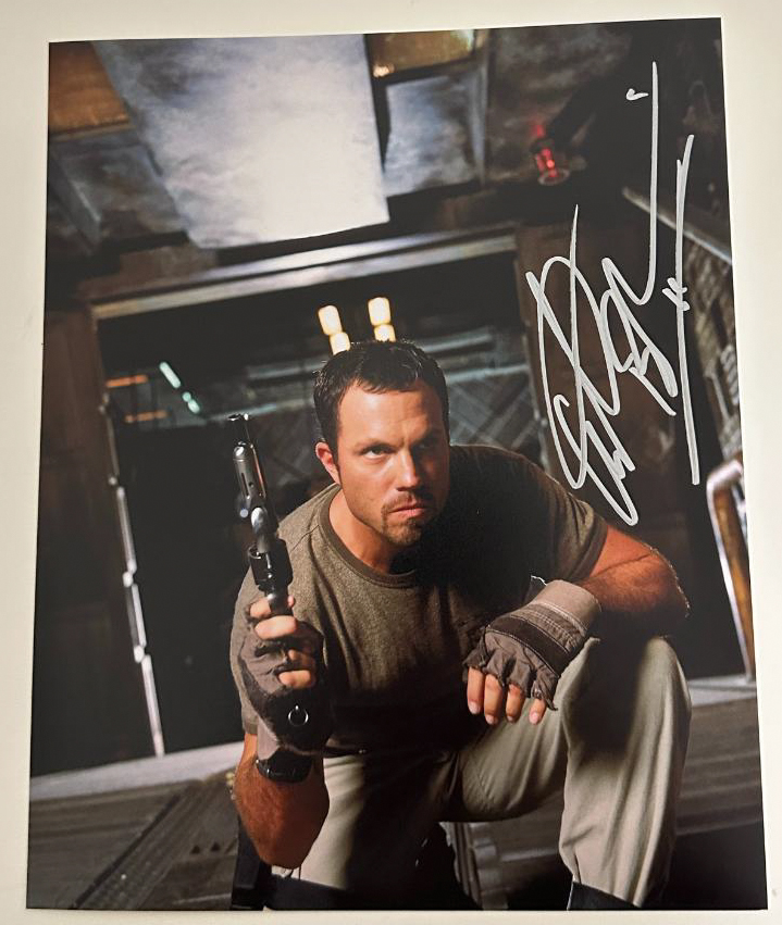 Adam Baldwin original Autogramm auf 20x25 Firefly Foto   