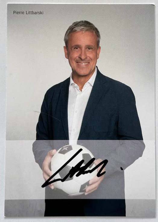 Pierre Littbarski original autograph on 6x4 postcard
