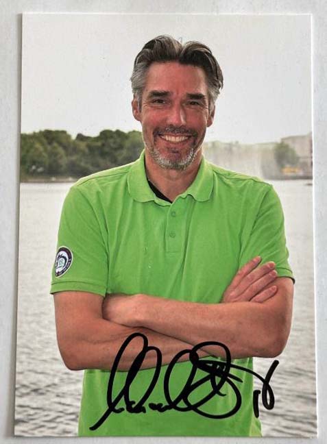 Michael Stich original autograph on 6x4 postcard