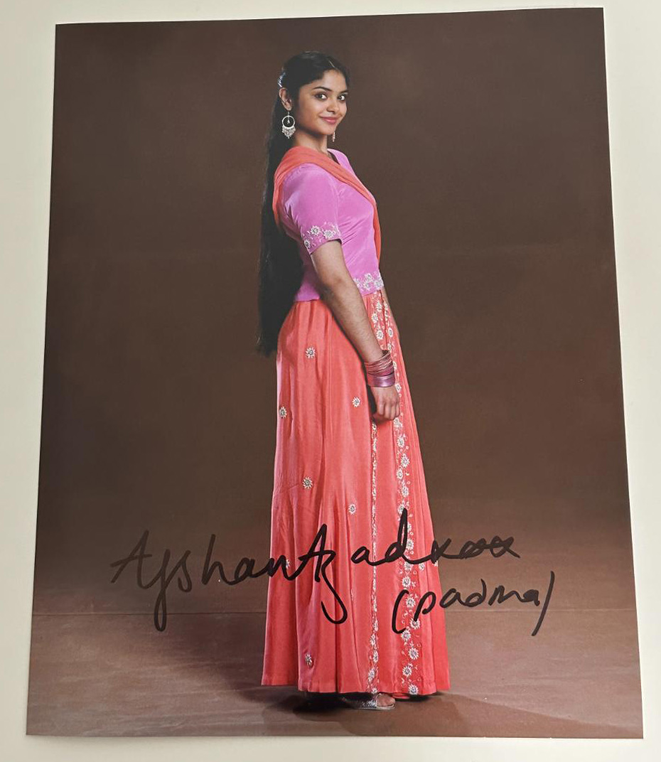Afshan Azad original Autogramm auf 20x25 Foto Harry Potter